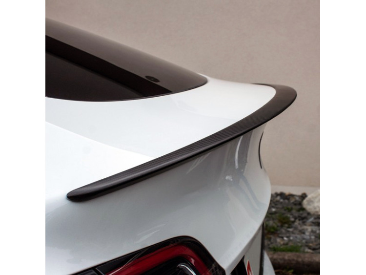 Becquet fibre de carbone mate compatible avec Tesla Model Y