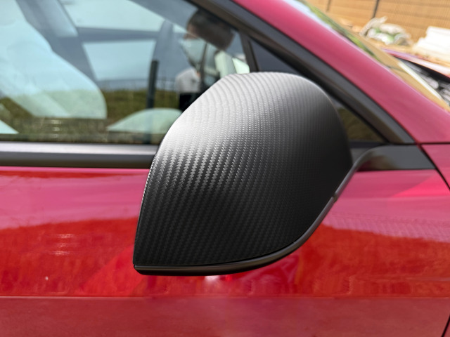 Coque rétroviseur fibre de carbone mate pour Tesla Model 3 avant 092024 Model 3 Highland après 0