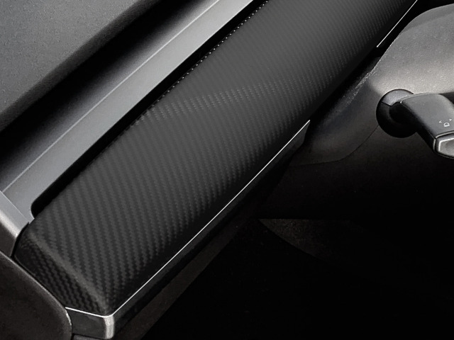 Insert tableau de bord fibre de carbone mate compatible avec Tesla Model 3 avant 092024 Model Y