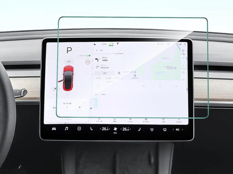 Verre de protection &eacute;cran compatible avec Tesla Model 3 (avant 09/2024) Model Y